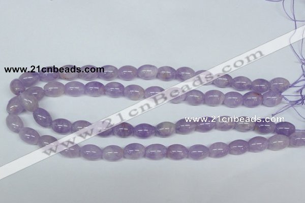 CNA412 15.5 inches 10*14mm rice natural lavender amethyst beads