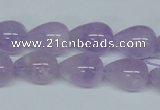 CNA417 15.5 inches 10*14mm teardrop natural lavender amethyst beads