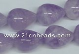 CNA419 15.5 inches 15*20mm teardrop natural lavender amethyst beads