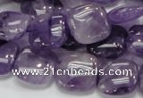 CNA42 15.5 inches 15*15mm square grade A natural amethyst beads