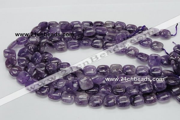 CNA42 15.5 inches 15*15mm square grade A natural amethyst beads