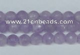 CNA422 15.5 inches 8mm faceted round natural lavender amethyst beads