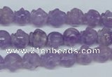 CNA432 15.5 inches 10*10mm skull shape natural lavender amethyst beads