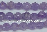 CNA433 15.5 inches 12*12mm skull shape natural lavender amethyst beads