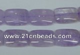 CNA440 15.5 inches 13*18mm rectangle natural lavender amethyst beads