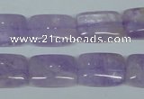 CNA441 15.5 inches 15*20mm rectangle natural lavender amethyst beads