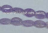 CNA443 15.5 inches 10*12mm oval natural lavender amethyst beads