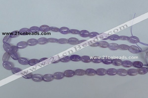 CNA444 15.5 inches 10*14mm oval natural lavender amethyst beads