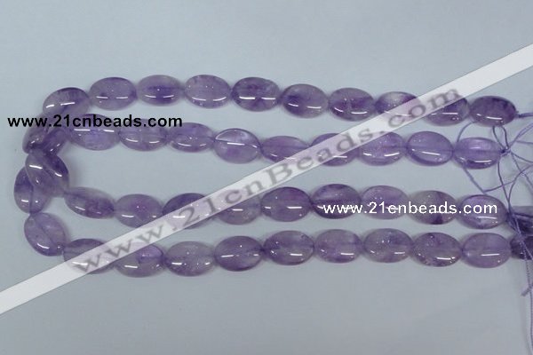 CNA446 15.5 inches 13*18mm oval natural lavender amethyst beads