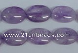 CNA447 15.5 inches 15*20mm oval natural lavender amethyst beads