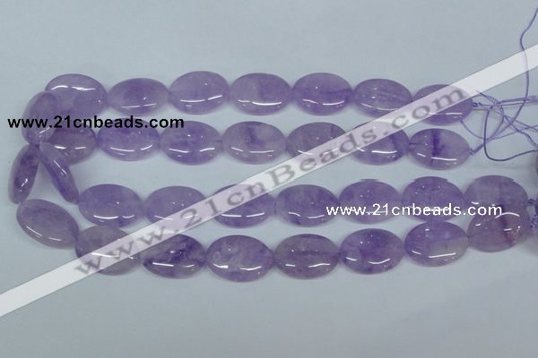 CNA449 15.5 inches 18*25mm oval natural lavender amethyst beads