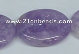 CNA451 15.5 inches 25*30mm oval natural lavender amethyst beads