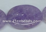 CNA452 15.5 inches 30*40mm oval natural lavender amethyst beads