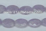 CNA455 15.5 inches 12*16mm faceted oval natural lavender amethyst beads