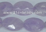 CNA458 15.5 inches 18*25mm faceted oval natural lavender amethyst beads