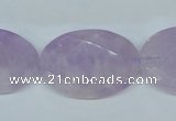 CNA459 15.5 inches 22*30mm faceted oval natural lavender amethyst beads