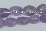 CNA465 15.5 inches 10*14mm nugget natural lavender amethyst beads