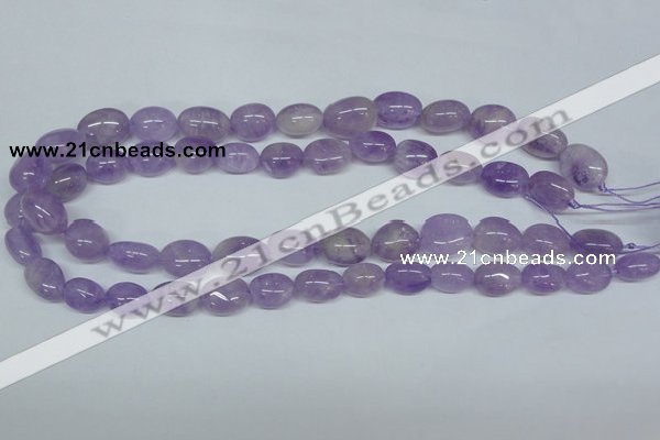 CNA465 15.5 inches 10*14mm nugget natural lavender amethyst beads