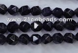 CNA500 15 inches 8mm faceted nuggets amethyst gemstone beads