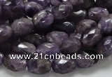 CNA51 15.5 inches 8*11mm faceted rice grade AB+ natural amethyst beads