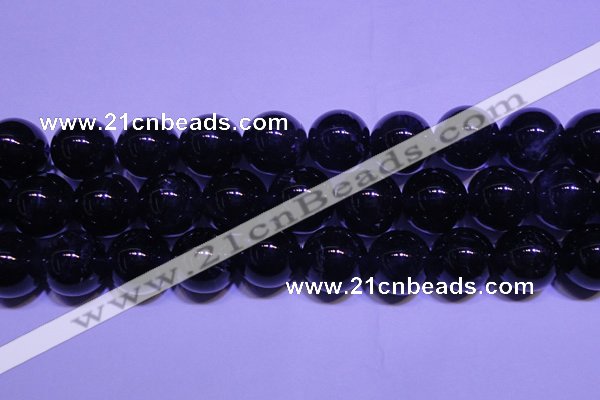 CNA557 15.5 inches 18mm round A grade natural dark amethyst beads