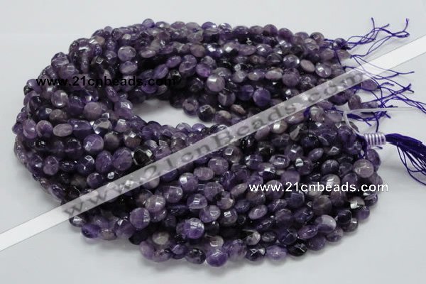 CNA56 15.5 inches 10mm faceted coin grade AB+ natural amethyst beads