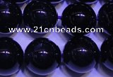 CNA572 15.5 inches 8mm round AAA grade natural dark amethyst beads