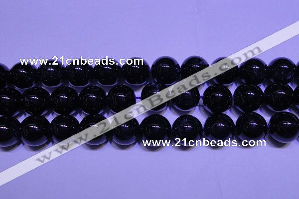 CNA575 15.5 inches 14mm round AAA grade natural dark amethyst beads