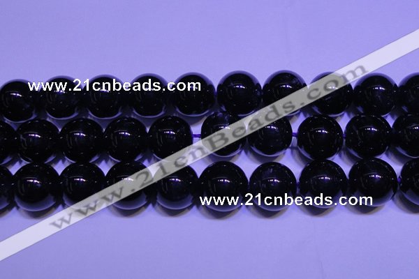 CNA577 15.5 inches 18mm round AAA grade natural dark amethyst beads