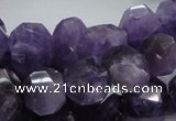 CNA64 15.5 inches 12*18mm freeform grade AB+ natural amethyst beads