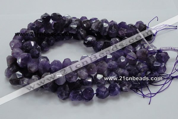 CNA64 15.5 inches 12*18mm freeform grade AB+ natural amethyst beads