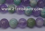 CNA653 15 inches 10mm round lavender amethyst & amazonite beads