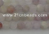 CNA671 15.5 inches 6mm round matte lavender amethyst beads