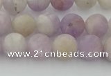 CNA672 15.5 inches 8mm round matte lavender amethyst beads