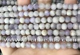 CNA675 15.5 inches 4mm round matte lavender amethyst beads