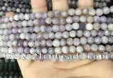 CNA685 15.5 inches 4mm faceted round lavender amethyst beads