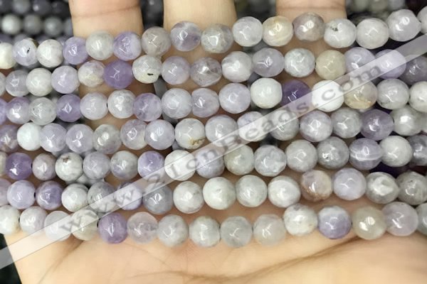 CNA686 15.5 inches 6mm faceted round lavender amethyst beads