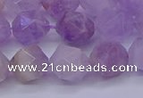 CNA694 15.5 inches 12mm faceted nuggets lavender amethyst beads