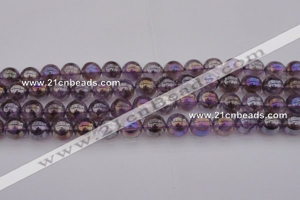 CNA703 15.5 inches 10mm round AB-color amethyst gemstone beads