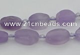 CNA721 15.5 inches 8*12mm oval amethyst gemstone beads wholesale