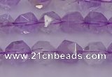 CNA731 15.5 inches 8mm faceted nuggets light lavender amethyst beads