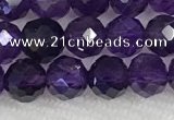 CNA774 15.5 inches 6mm faceted round amethyst gemstone beads