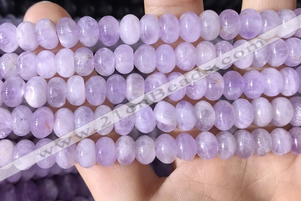 CNA781 15.5 inches 6*8mm rondelle lavender amethyst beads