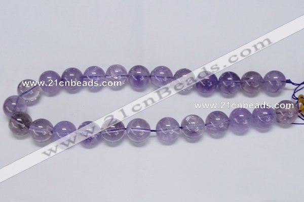 CNA803 15.5 inches 10mm round natural light amethyst beads