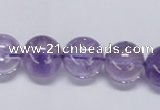 CNA804 15.5 inches 12mm round natural light amethyst beads