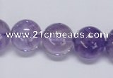 CNA806 15.5 inches 16mm round natural light amethyst beads