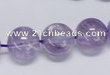 CNA808 15.5 inches 20mm round natural light amethyst beads