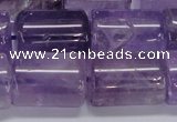 CNA815 15.5 inches 15*20mm tube natural light amethyst beads