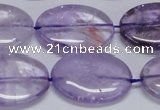 CNA835 15.5 inches 20*30mm oval natural light amethyst beads