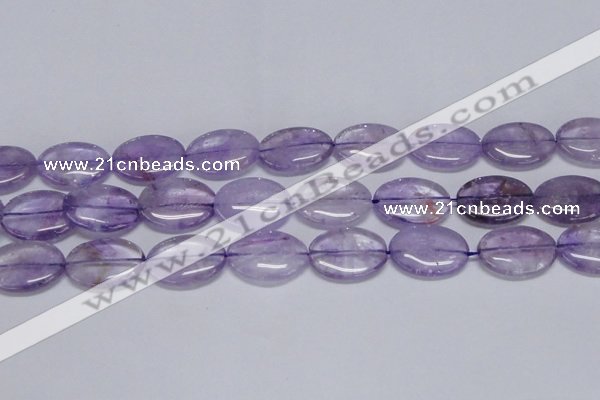 CNA835 15.5 inches 20*30mm oval natural light amethyst beads